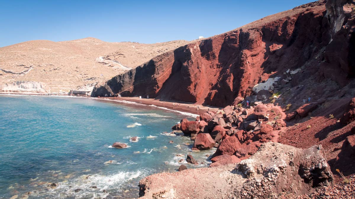 Day 13: Exploring Santorini, Akrotiri, Red Beach and Fira