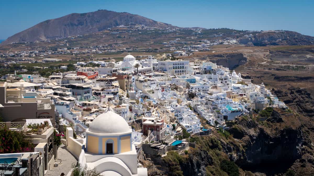 Santorini Fira Caldera View