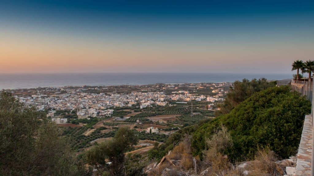 Sunset over Malia