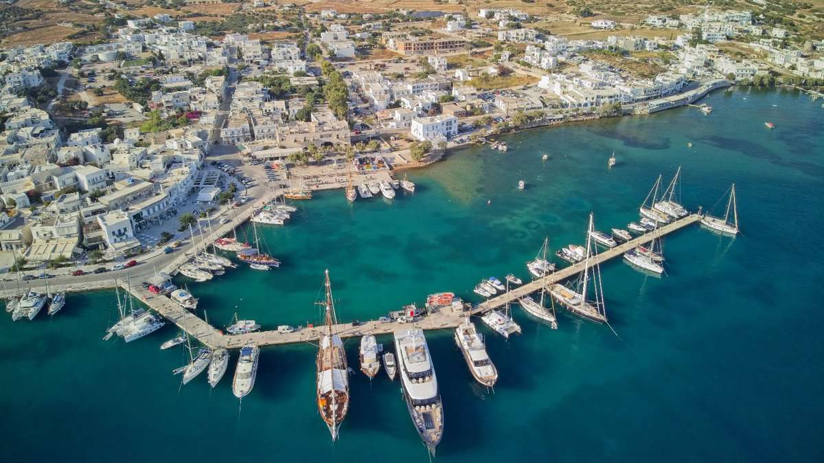 Adamas Harbour Milos