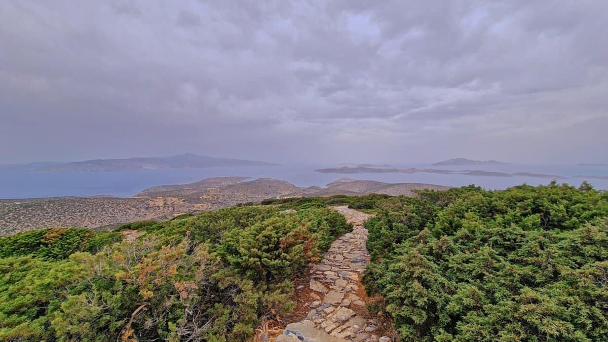 View northeast from Profitis Ilias on Iraklia
