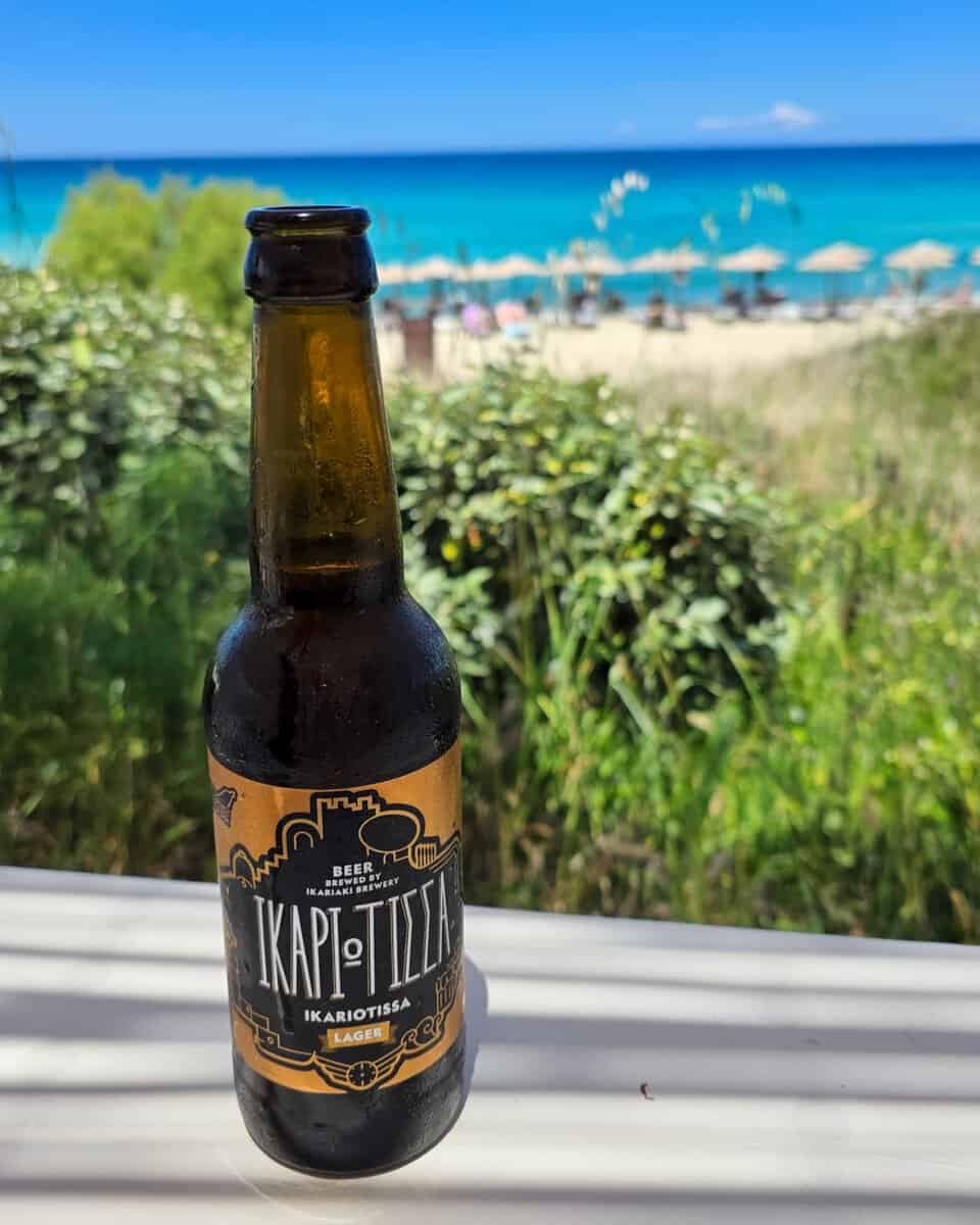 Ikarotissa Beer at Mesatki Beach, Ikaria