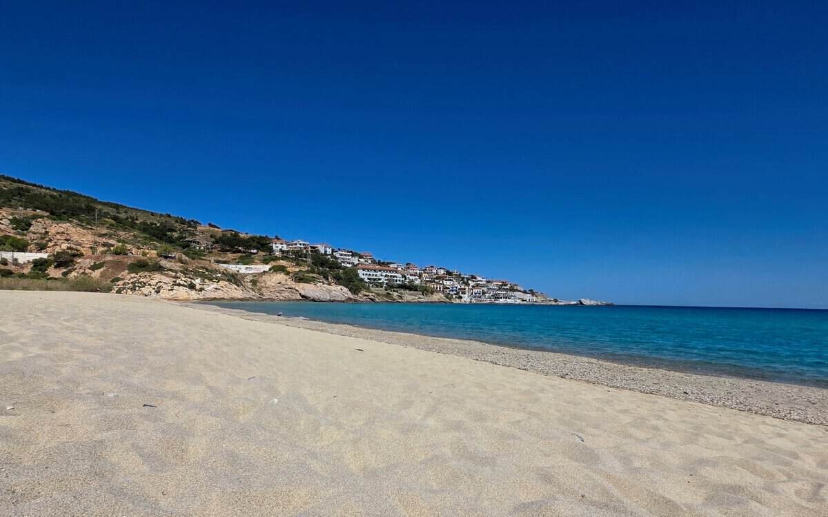 Looking back towards Armenistis from Livadi Beach
