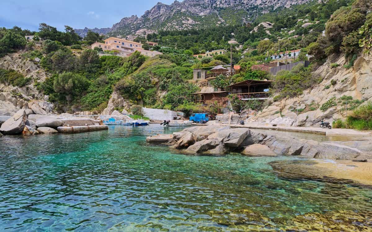 The small marina at Magganitis, Ikaria