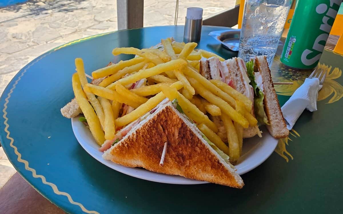 Club Sandwich at Violeta, Armenistis, Ikaria